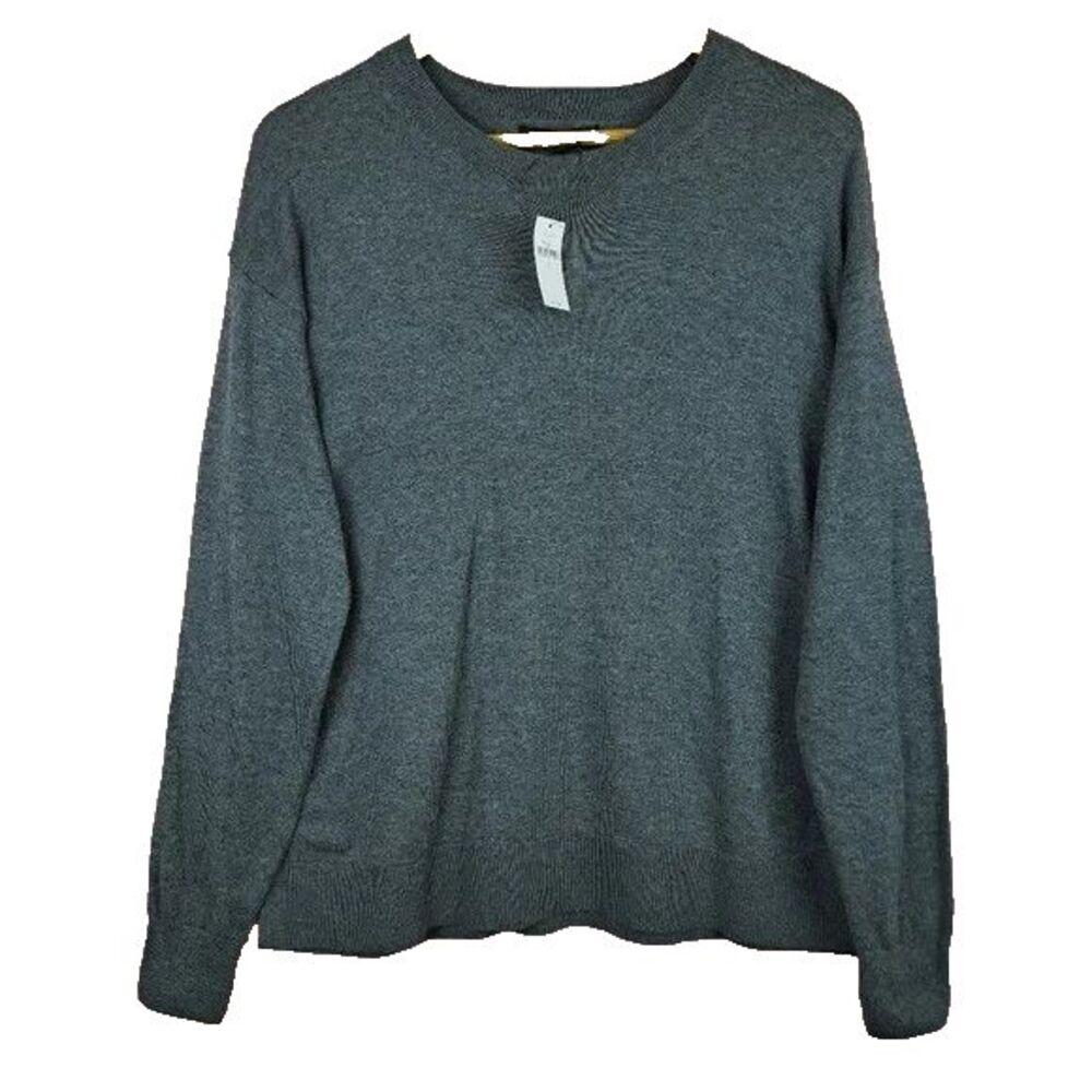 NEW Banana Republic Mens Sweater Crew Neck Long Sleeve Cotton Rayon Size S